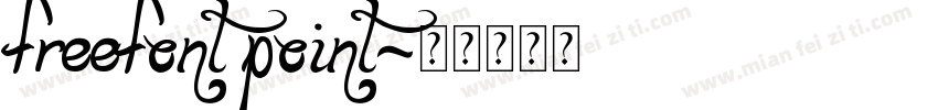 freefont point字体转换